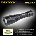 Maxtoch HI6X-17 de alta potencia linterna negro 1000 Lumen Cree LED linterna